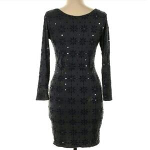 Free People Embroidered Sequin Bodycon Dress